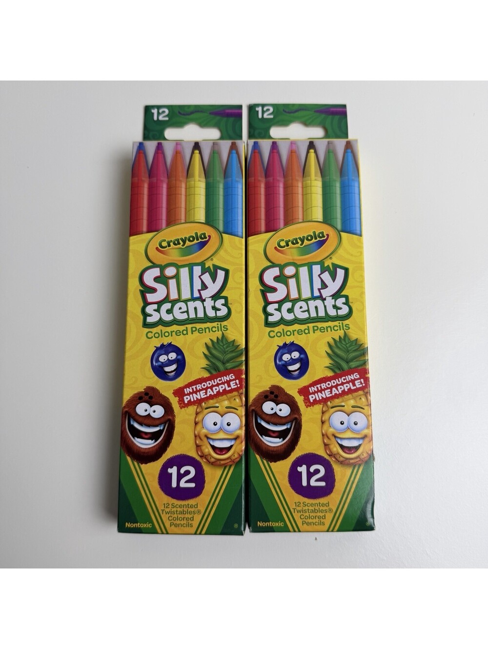 Lot of 2 Crayola Silly Scents Twistables Colored Pencils 12 Count Scented New